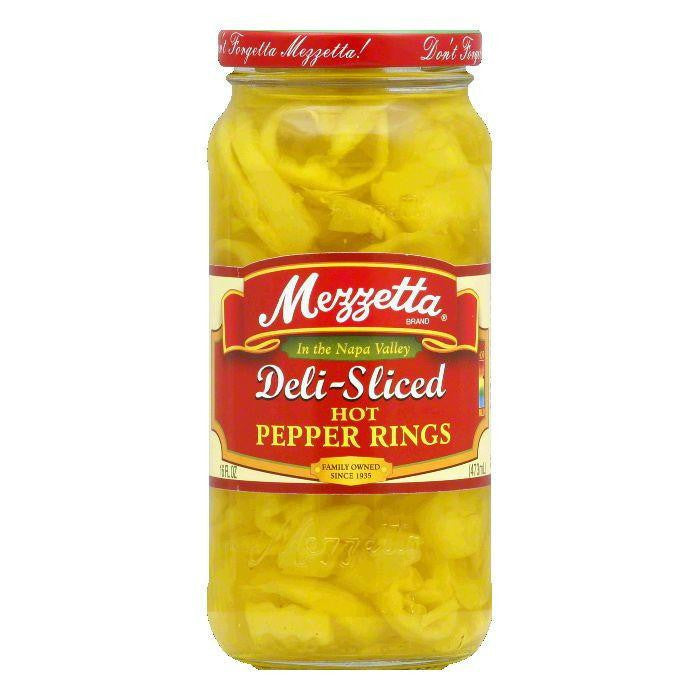 Mezzetta Sliced Hot Banana Wax Pepper, 16 OZ (Pack of 6)