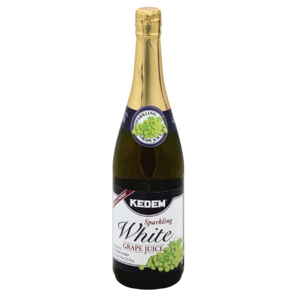 Kedem White Grape Sparkling 100% Juice, 25.4 Fo (Pack of 12)