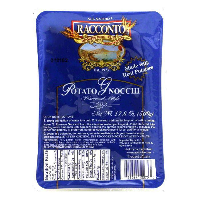 Racconto Potato Gnocchi, 17.6 OZ (Pack of 12)