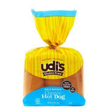 Udi's Gluten Free Classic Hot Dog Buns, 14.4 Oz (Pack of 6) – Shop