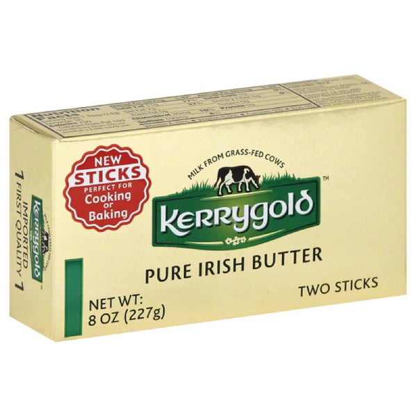 Kerrygold Grass-Fed Pure Irish Unsalted Butter, 8 oz 2 Sticks