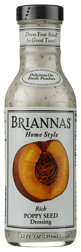 Brianna's Poppy Seed Dressing, 12oz (Pack of 6)