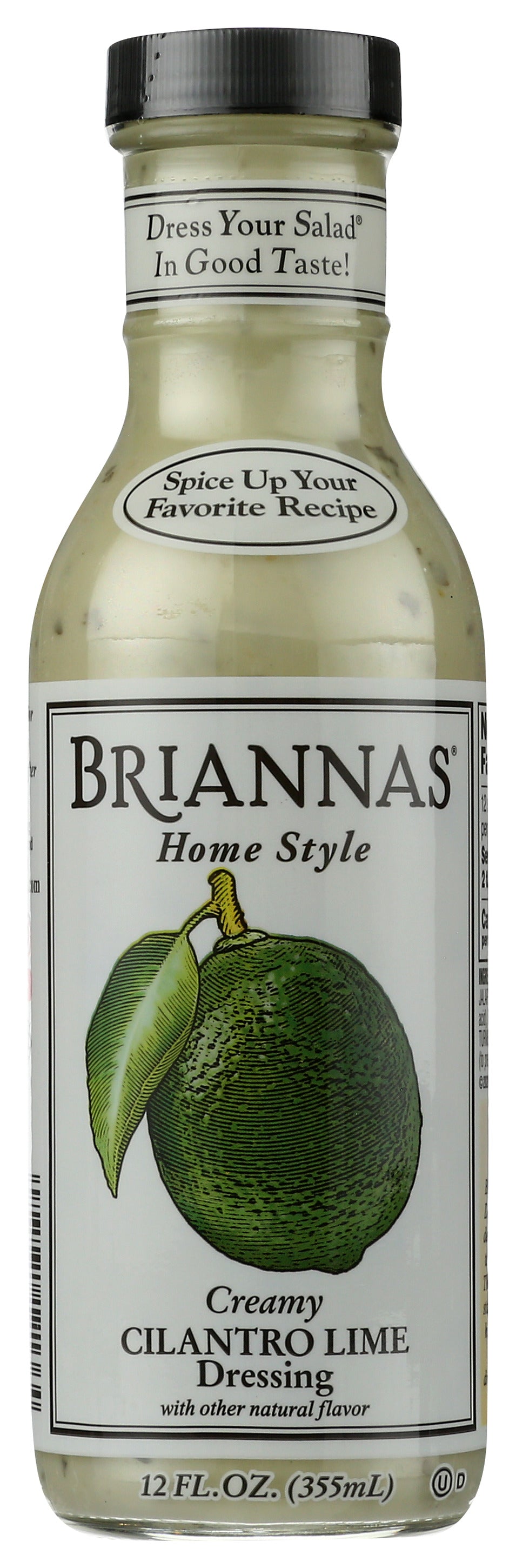 Brianna's Creamy Cilantro Lime Dressing, 12oz (Pack of 6)