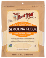Bob's Red Mill Semolina Pasta Flour, 24-ounce (Pack of 4)