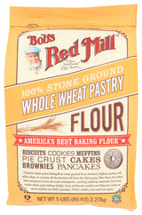 Bob's Red Mill Whole Wheat Pastry Flour, 5 Pound (Pack of 4)