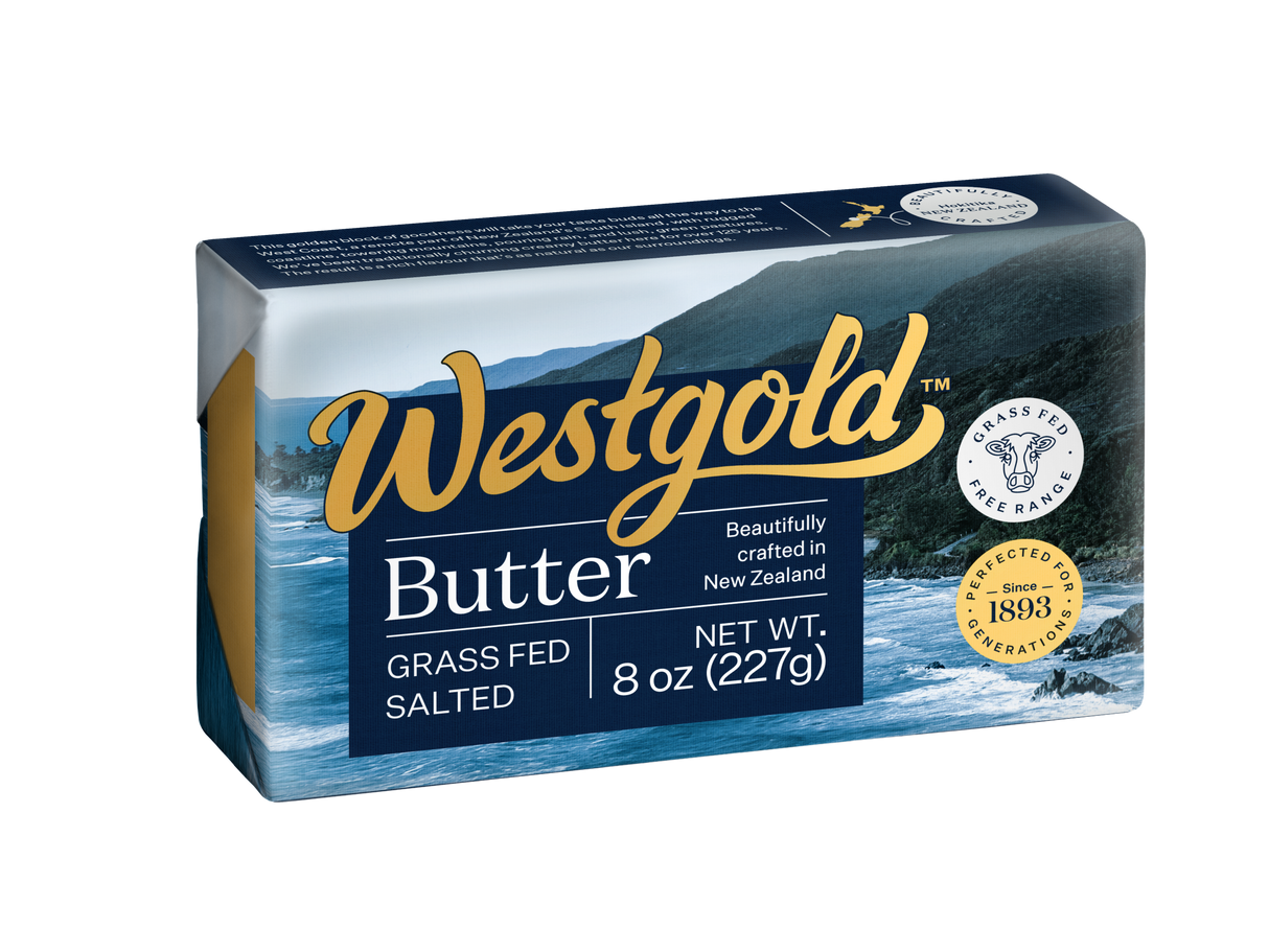 Westgold Salted Grass-fed Butter 8oz, carton of 20