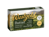 Westgold Unsalted Grass-fed Butter 8oz, carton of 20