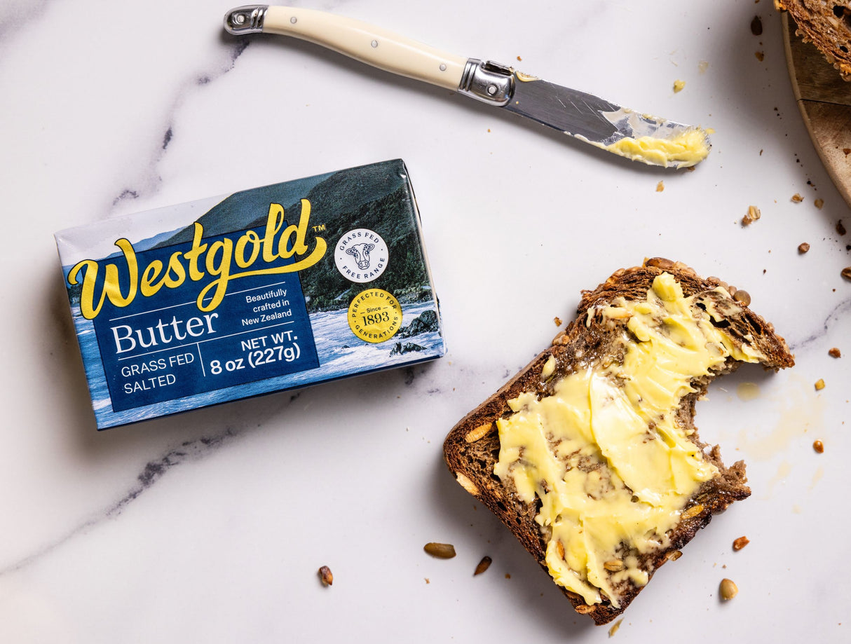 Westgold Salted Grass-fed Butter 8oz, carton of 20