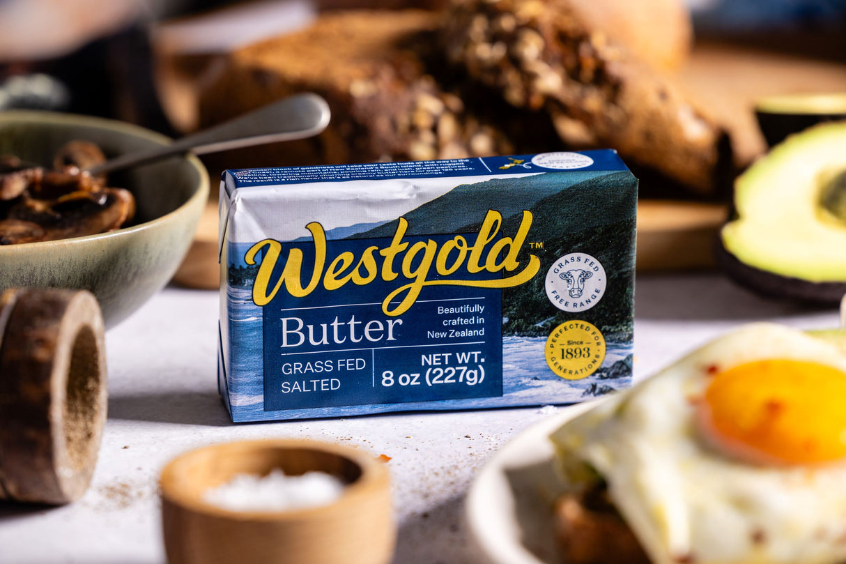 Westgold Salted Grass-fed Butter 8oz, carton of 20