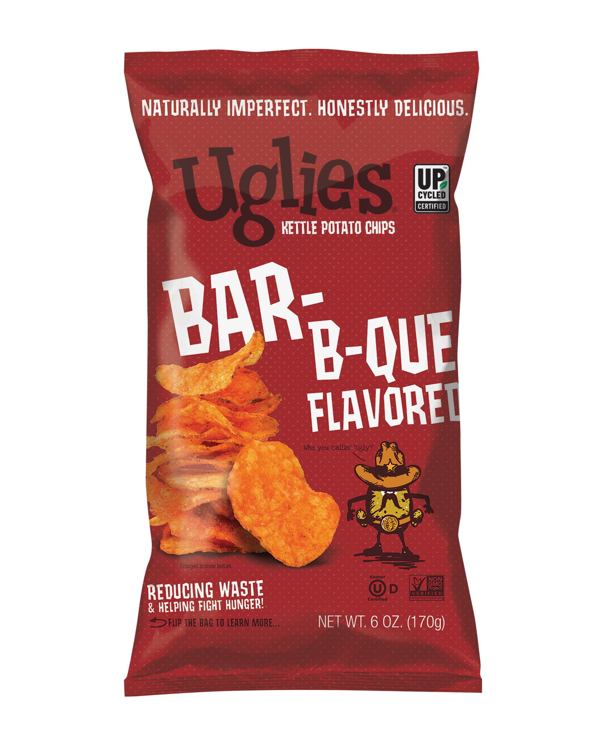 Uglies BBQ Kettle Chip, 6 Oz, Pack of 12