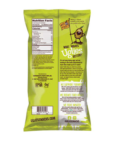 Uglies Jalapeno Kettle Chip, 6 Oz, Pack of 12