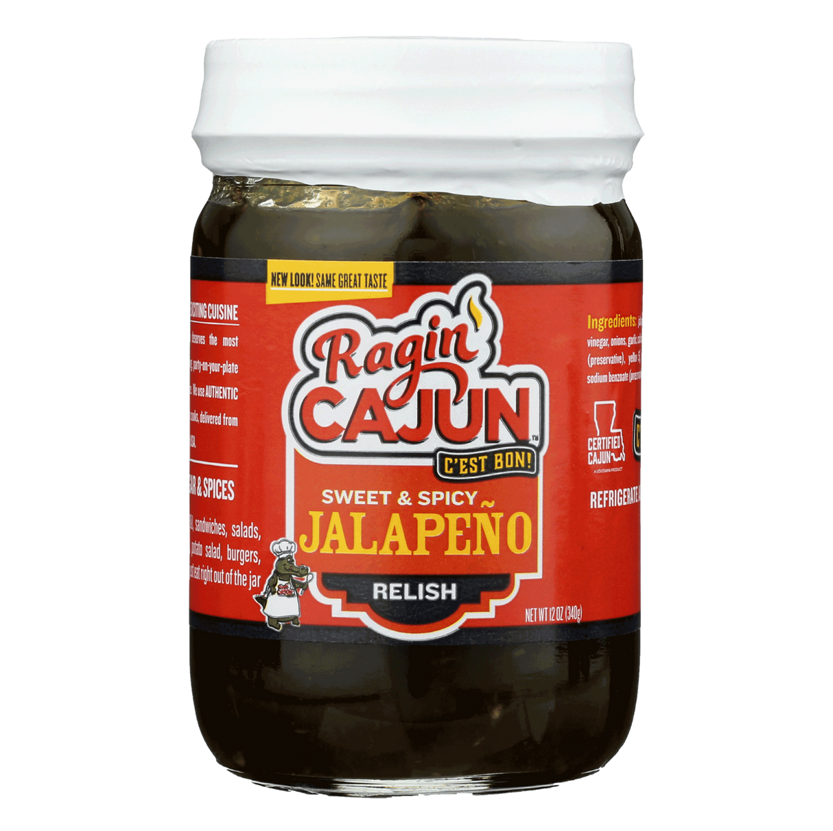 Ragin' Cajun Sweet Jalapeno Relish 12 oz, 12 Pack