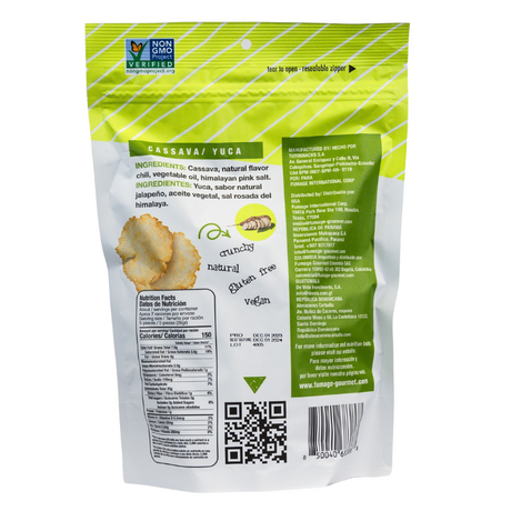 Fumage Gourmet Cassava Tostons Jalapeno, 200 GM, Pack of 12