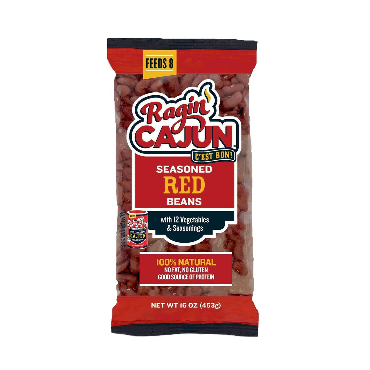 Ragin' Cajun Seasoned Red Beans 16 oz, 12 Pack