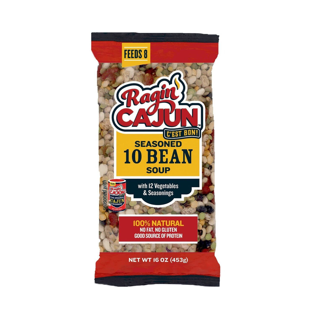 Ragin' Cajun Ten Bean Soup 16 oz, 12 Pack