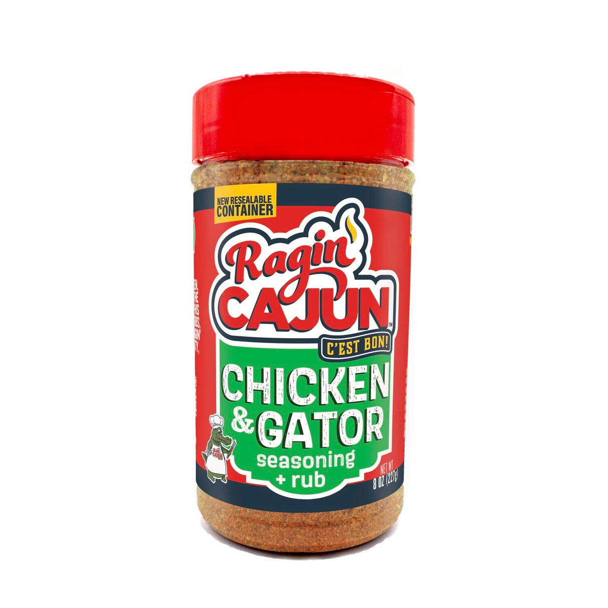 Ragin' Cajun 8oz "Chicken or Gator" Cajun Seasoning & Rub, 6 Pack