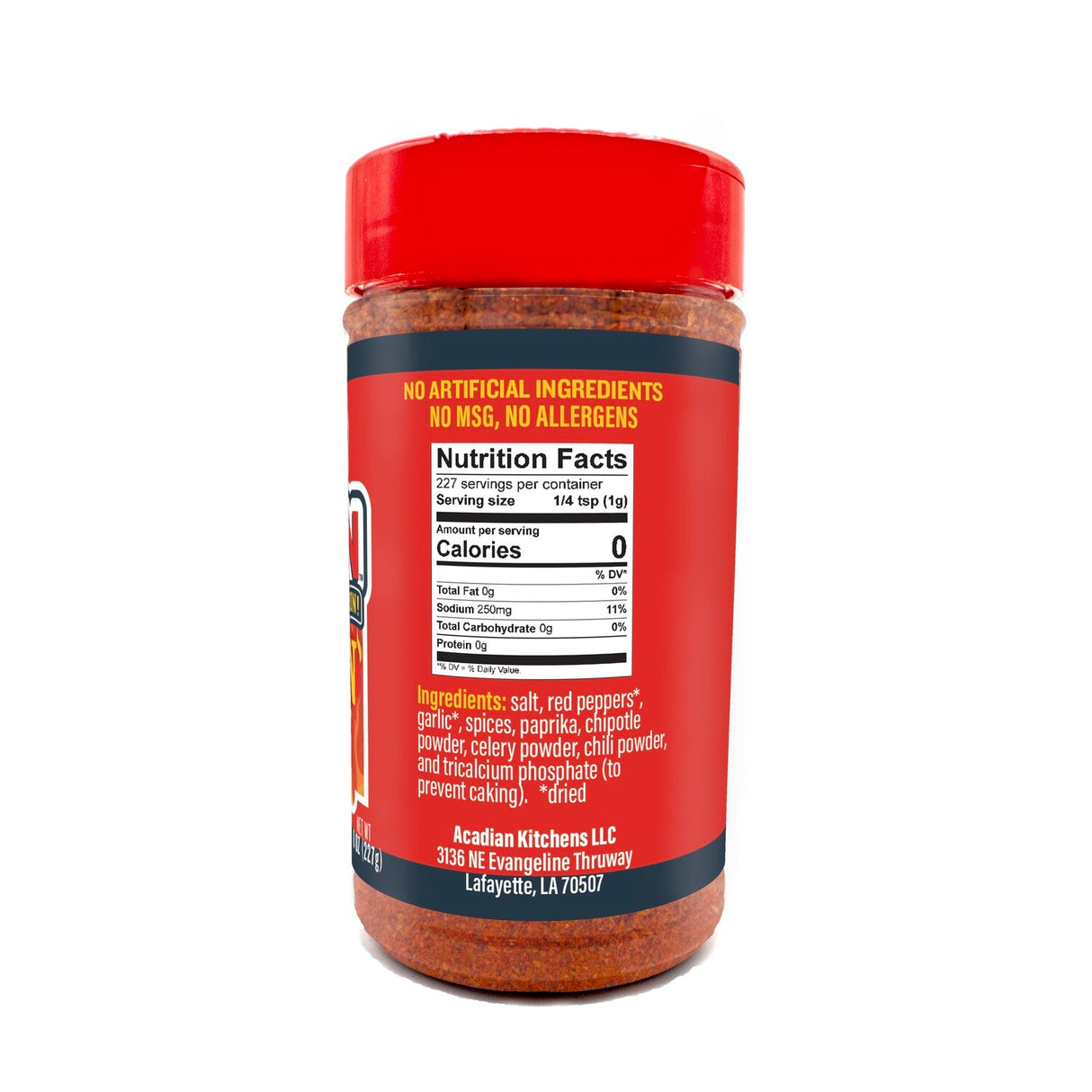 Ragin' Cajun 8oz "Ragin' Hot" Cajun Seasoning & Rub