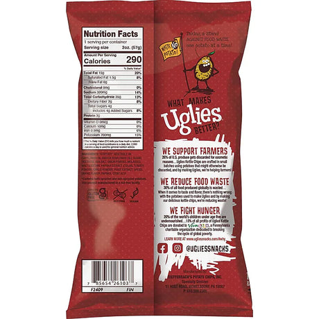 Uglies BBQ  Chip, 2 Oz, Pack of 24