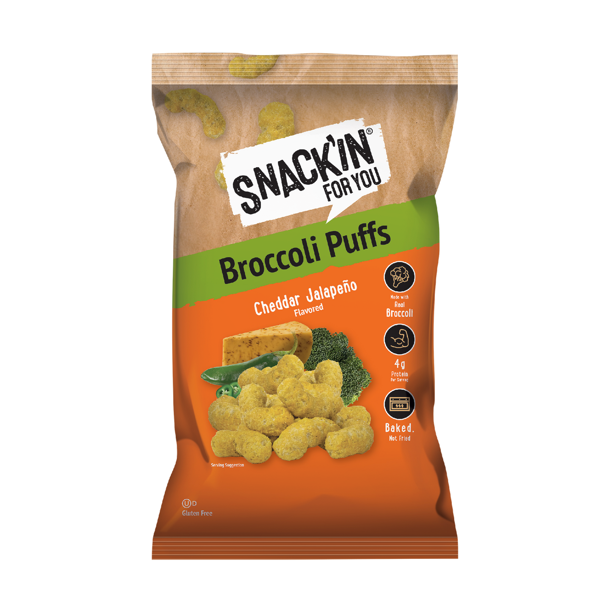 Broccoli Puffs Cheddar Jalapeño, 4 oz, Pack of 12