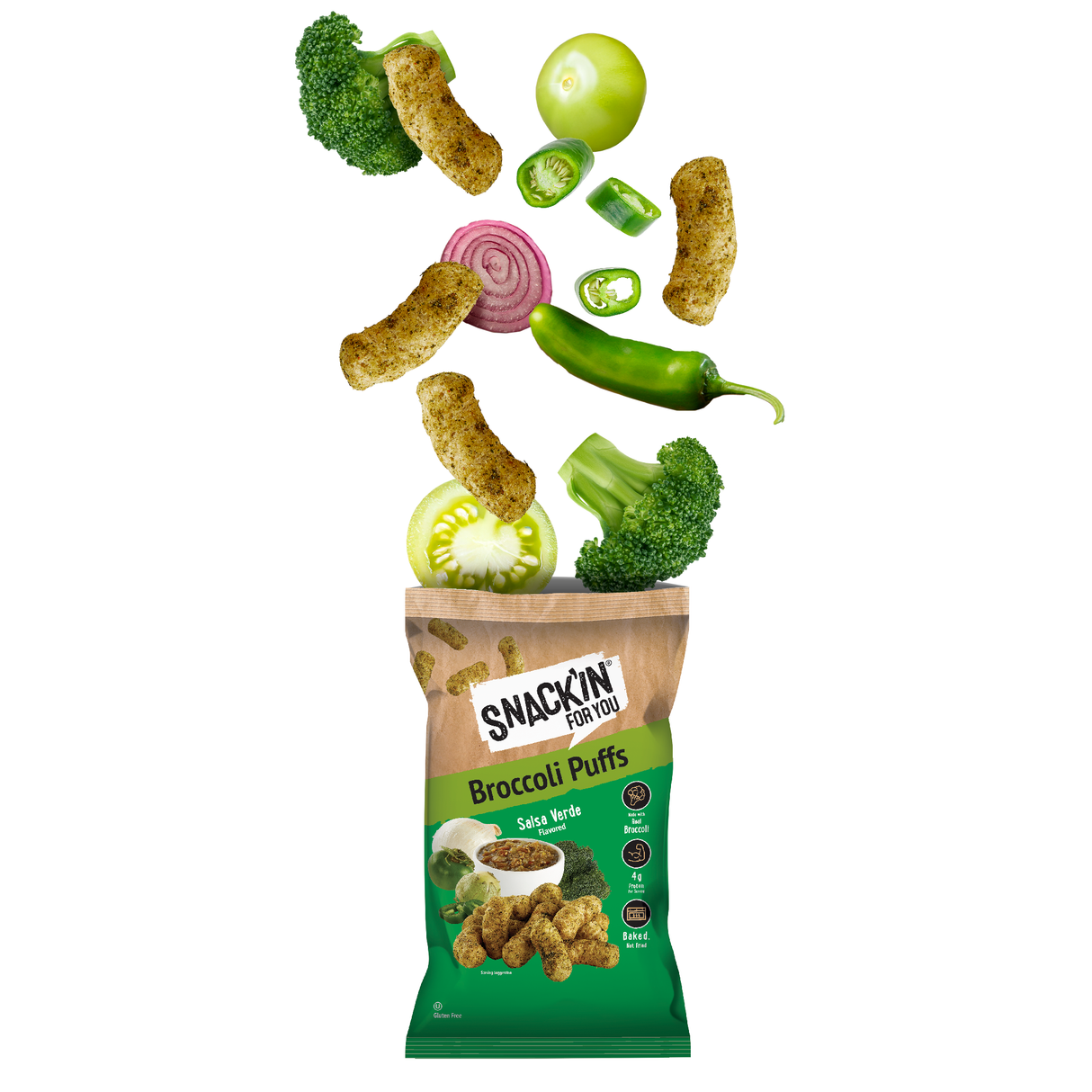 Broccoli Puffs Salsa Verde, 4 oz, Pack of 12