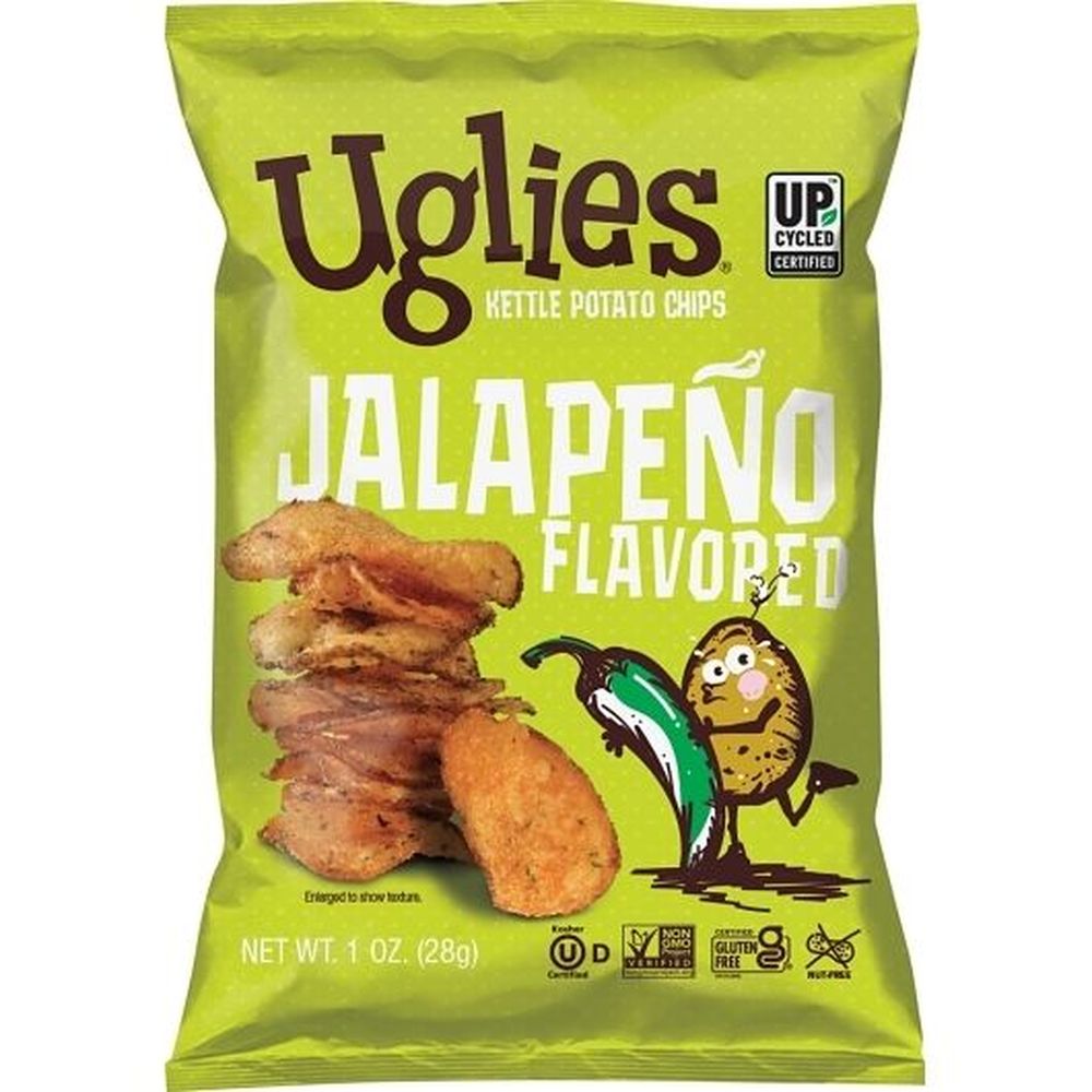 Uglies Jalapeno Chip, 1 Oz, Pack of 32