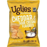 Uglies Cheddar & Sour Cream Chip, 1 Oz, Pack of 32