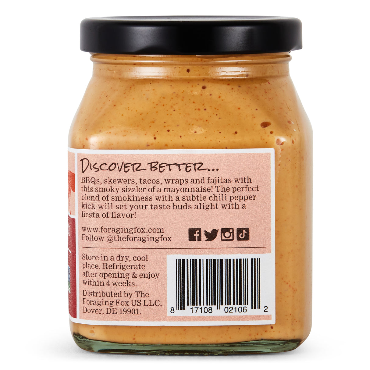 The Foraging Fox Smoked Jalapeno Mayo 9.2 Oz, Pack of 6