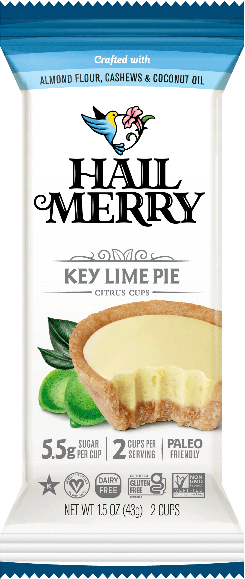 Hail Merry, Key Lime Cups (2 count), 1.5 Oz, Pack of 12