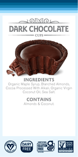 Hail Merry, Dark Chocolate Cups (2 count), 1.5 oz, Pack of 12