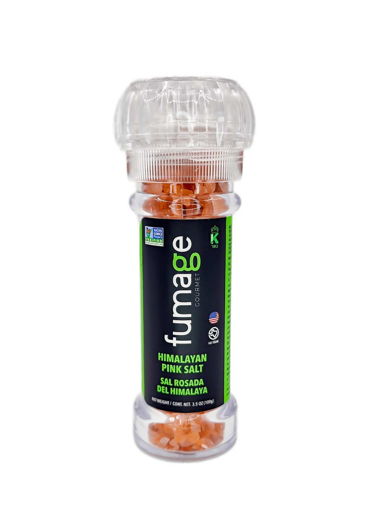 Fumage Gourmet Himalayan Pink Salt Grinder, 3.5 OZ, Pack of 12