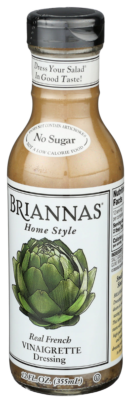 Brianna's Homestyle Real French Vinaigrette Dressing, 12oz (Pack of 6)