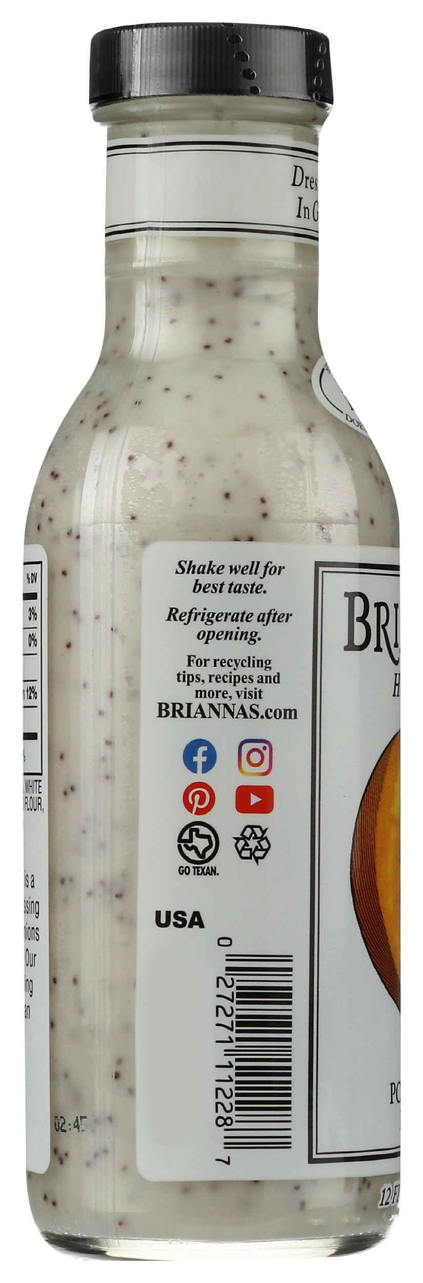 Brianna's Poppy Seed Dressing, 12oz (Pack of 6)