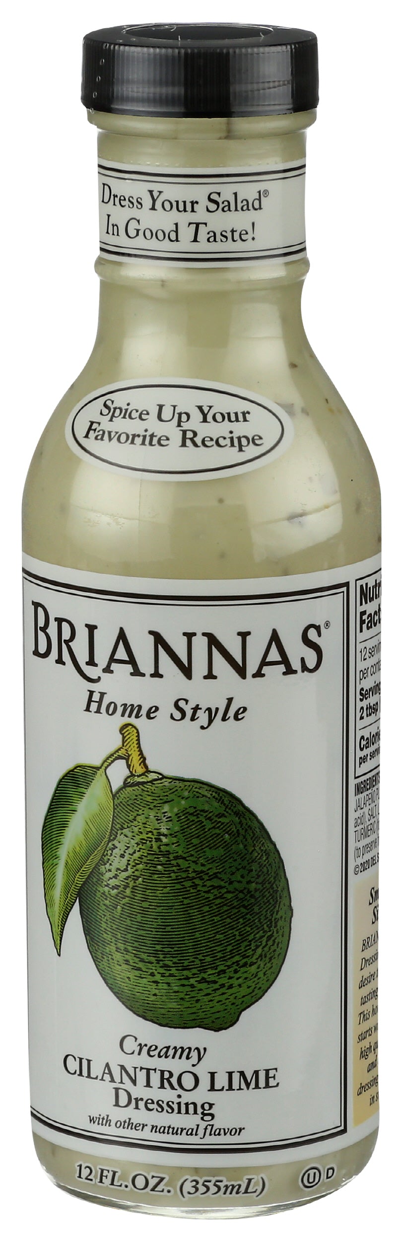 Brianna's Creamy Cilantro Lime Dressing, 12oz (Pack of 6)