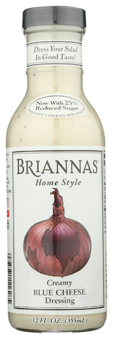 Briannas True Blue Cheese Home Style Dressing, 12 OZ (Pack of 6)