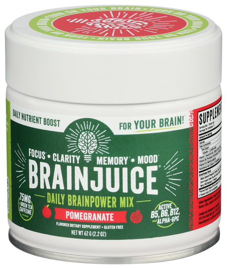 BrainJuice Pomegranate Daily BrainPower Mix | 15-servings