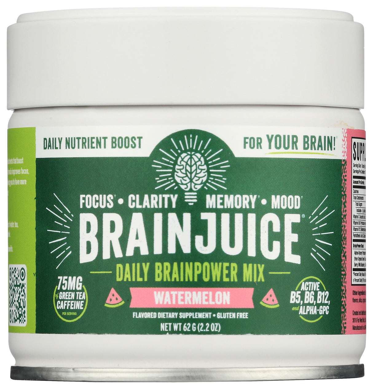 BrainJuice Watermelon Daily BrainPower Mix - 15 Servings