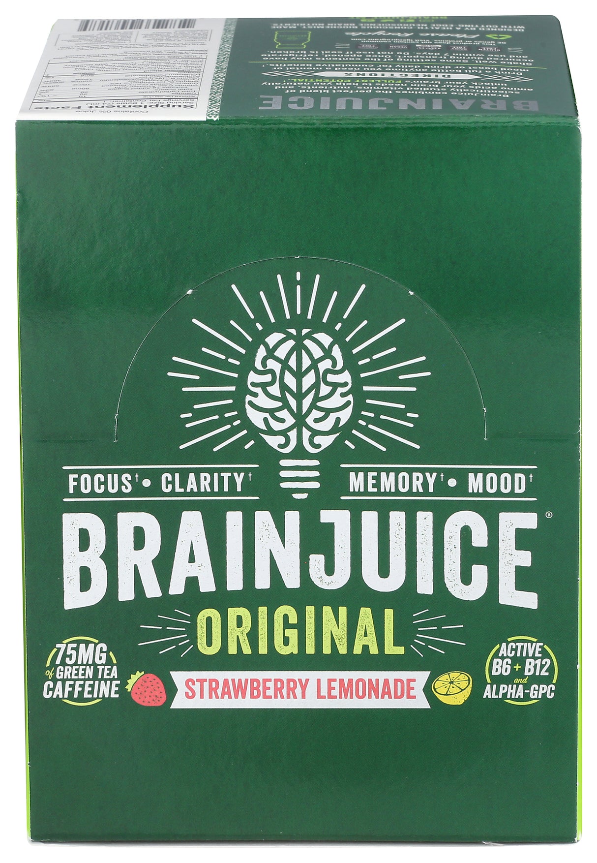 BrainJuice Original Strawberry Lemonade 2.5 oz. Ready to Drink Supplement | 12-pack