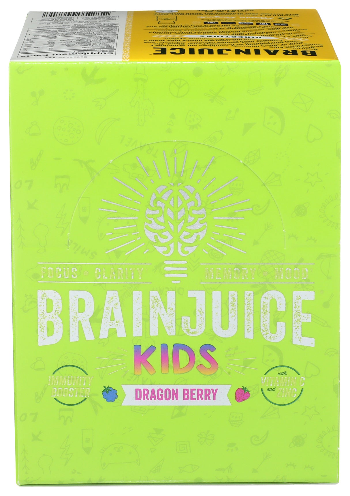 BrainJuice Kids Immunity Dragon Berry 2.5 oz. Ready to Drink | 12-pack