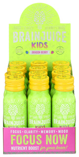 BrainJuice Kids Immunity Dragon Berry 2.5 oz. Ready to Drink | 12-pack