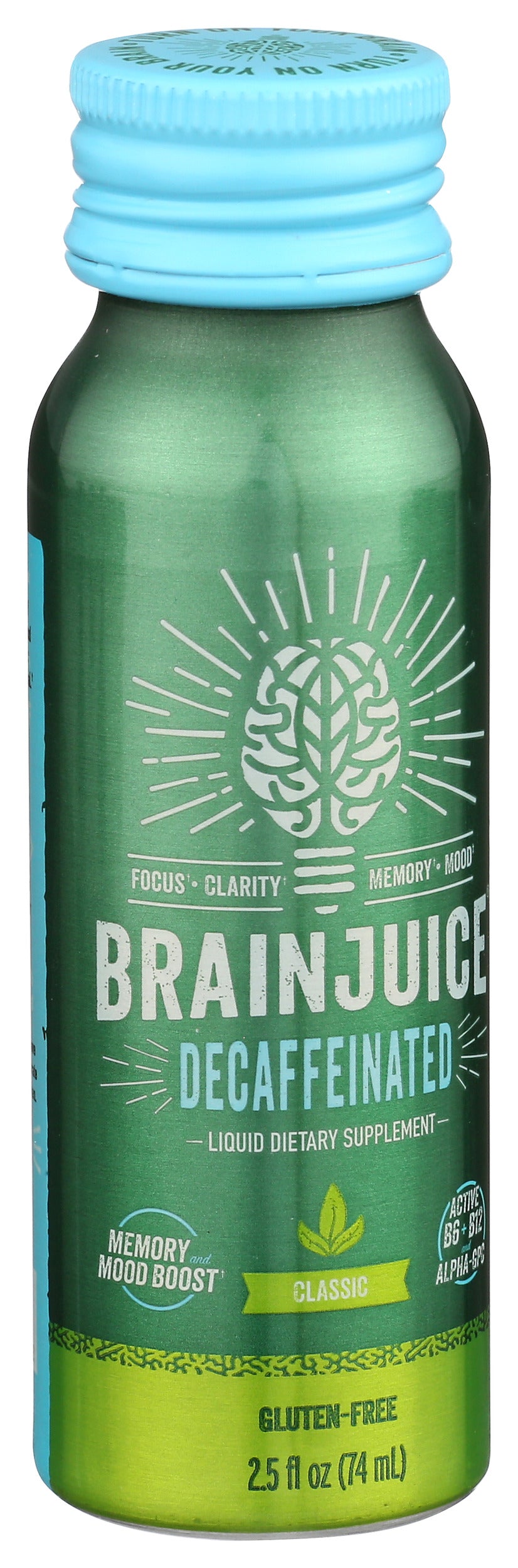 BrainJuice Decaf Classic 2.5 oz. Ready to Drink Supplement | 12-pack