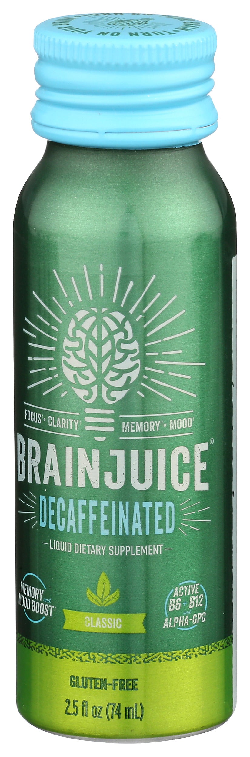 BrainJuice Decaf Classic 2.5 oz. Ready to Drink Supplement | 12-pack