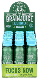 BrainJuice Decaf Classic 2.5 oz. Ready to Drink Supplement | 12-pack