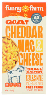 Funny Farm  Goat Cheddar Macaroni & Cheese 6 oz, 8 Pack