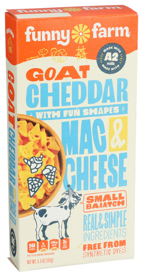 Funny Farm  Goat Cheddar Fun Shapes Macaroni & Cheese 6 oz, 8 Pack