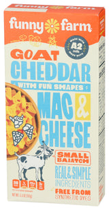 Funny Farm  Goat Cheddar Fun Shapes Macaroni & Cheese 6 oz, 8 Pack