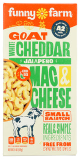 Funny Farm  Goat White Cheddar Jalapeno Macaroni & Cheese 6 oz, 8 Pack