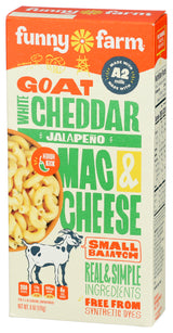 Funny Farm  Goat White Cheddar Jalapeno Macaroni & Cheese 6 oz, 8 Pack