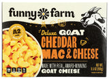 Funny Farm Delux Goat Cheddar Mac & Cheese 9.5oz, 8 Pack