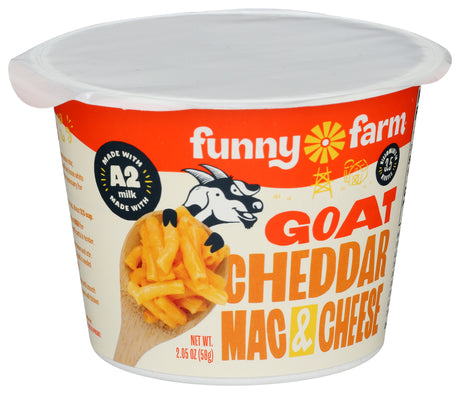 Funny Farm  Goat Cheddar Macaroni & Cheese 2.05 oz, 8 Pack