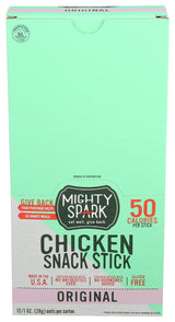 Mighty Spark Original Sea Salt & Pepper Chicken Snack Stick 1 oz, 12 Pack